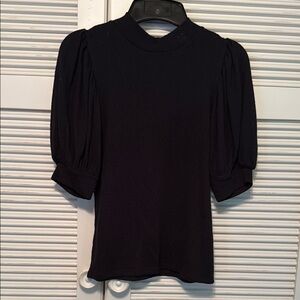 FREE PEOPLE Puff Sleeve Stretchy Sweater Top